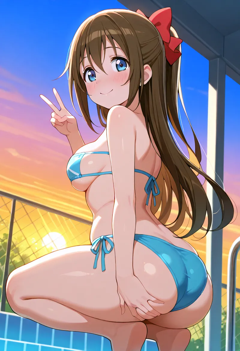 Nankoai Shizuku Osaka- Poolside Photoshoot Love Live Nijigasaki High School Idol Club - Image 116