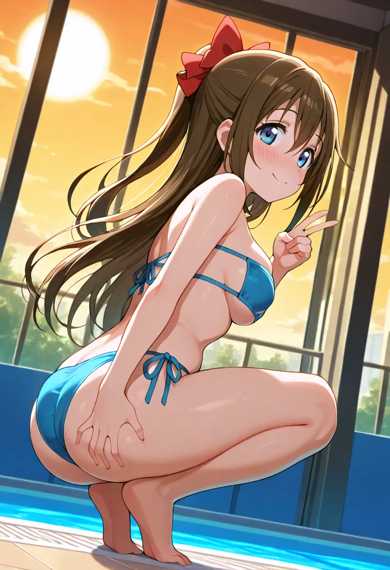 Nankoai Shizuku Osaka- Poolside Photoshoot Love Live Nijigasaki High School Idol Club - Image 118