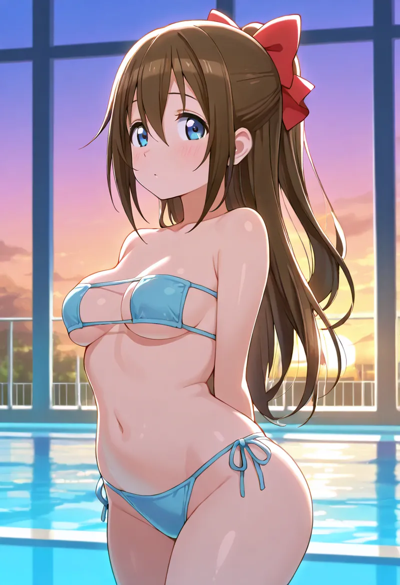 Nankoai Shizuku Osaka- Poolside Photoshoot Love Live Nijigasaki High School Idol Club - Image 12