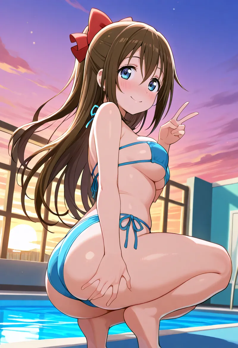 Nankoai Shizuku Osaka- Poolside Photoshoot Love Live Nijigasaki High School Idol Club - Image 121