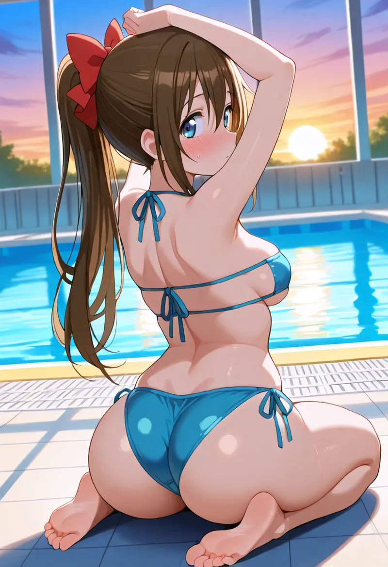 Nankoai Shizuku Osaka- Poolside Photoshoot Love Live Nijigasaki High School Idol Club - Image 126