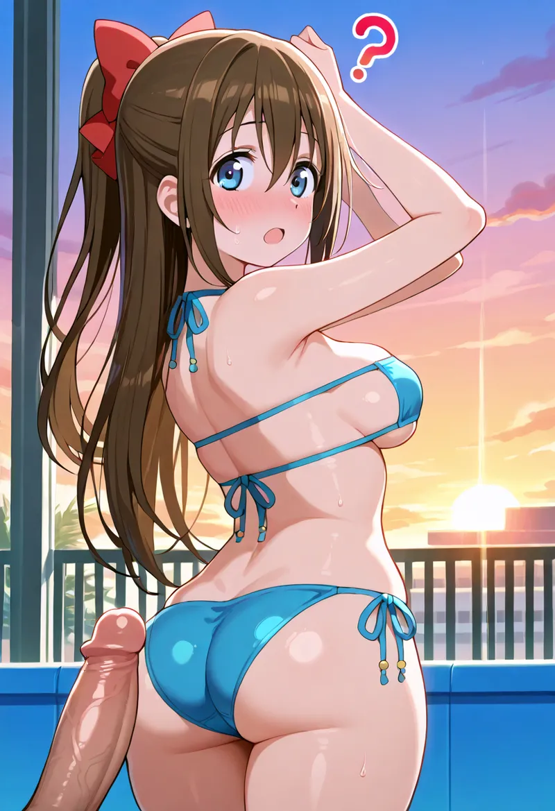Nankoai Shizuku Osaka- Poolside Photoshoot Love Live Nijigasaki High School Idol Club - Image 131