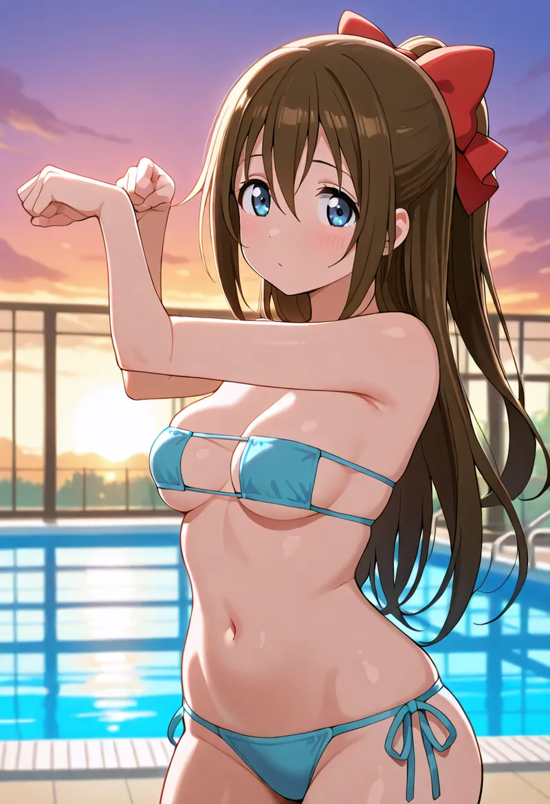Nankoai Shizuku Osaka- Poolside Photoshoot Love Live Nijigasaki High School Idol Club - Image 15