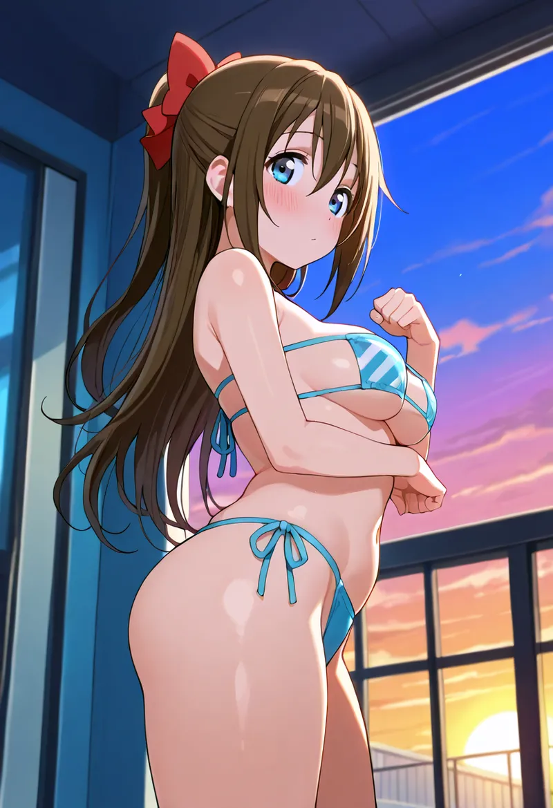 Nankoai Shizuku Osaka- Poolside Photoshoot Love Live Nijigasaki High School Idol Club - Image 21