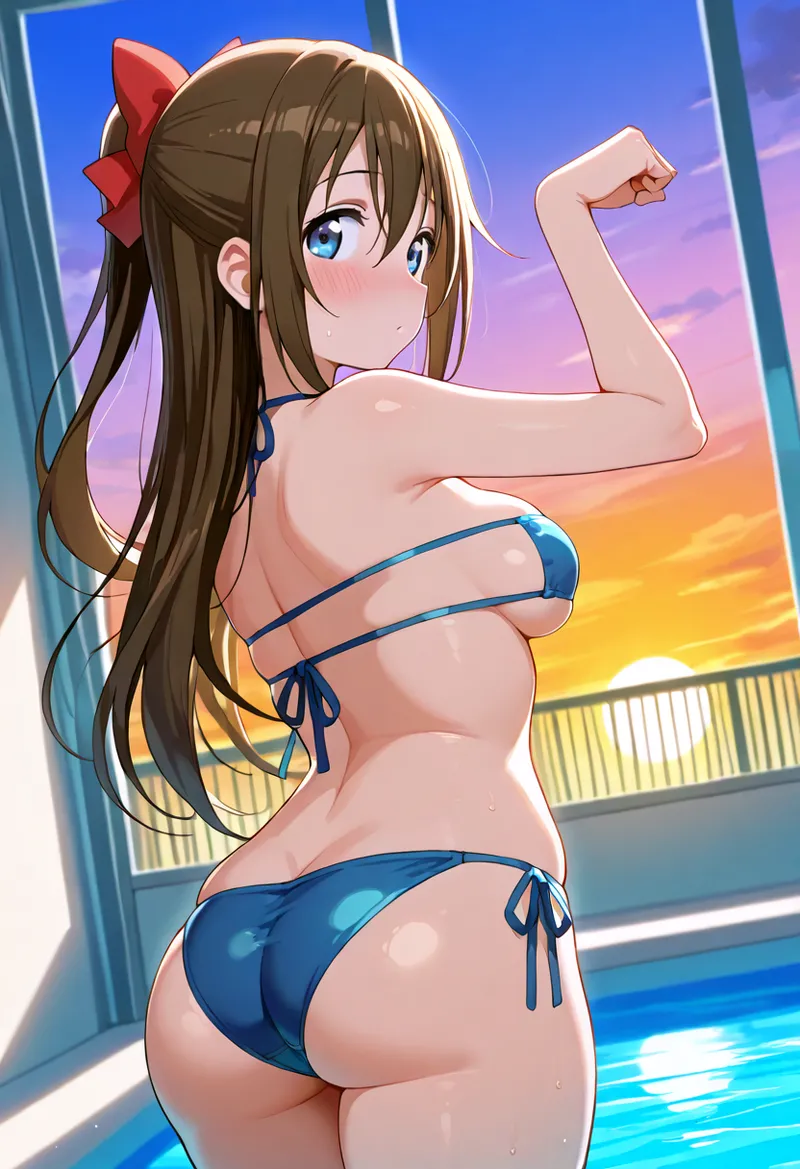 Nankoai Shizuku Osaka- Poolside Photoshoot Love Live Nijigasaki High School Idol Club - Image 25
