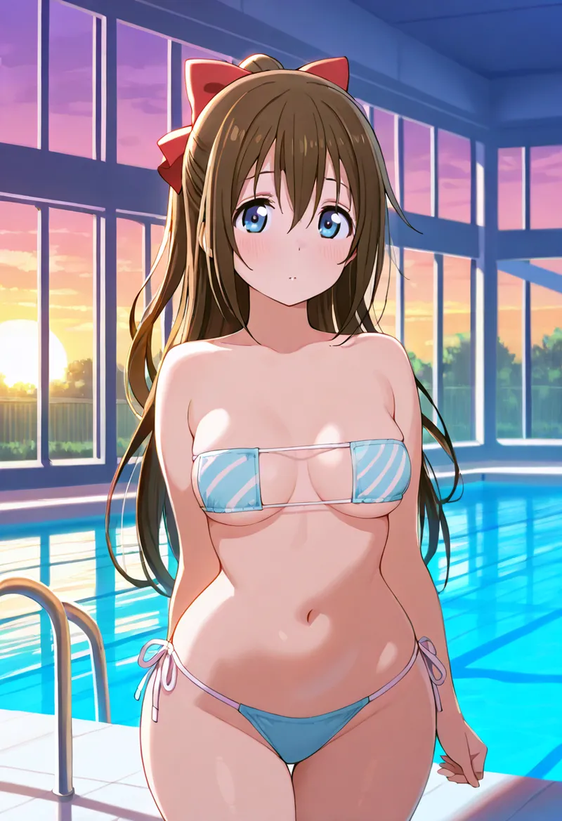 Nankoai Shizuku Osaka- Poolside Photoshoot Love Live Nijigasaki High School Idol Club - Image 38