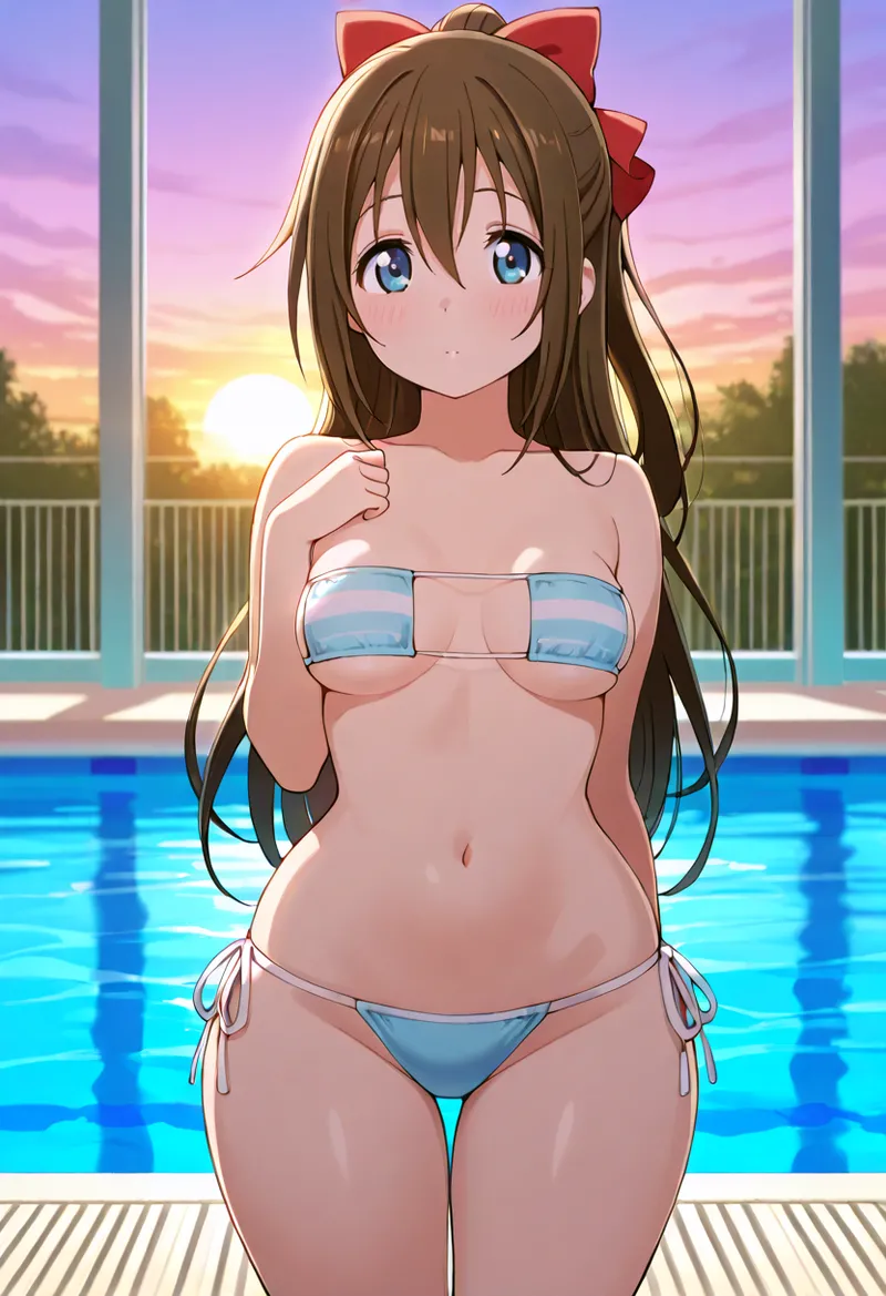 Nankoai Shizuku Osaka- Poolside Photoshoot Love Live Nijigasaki High School Idol Club - Image 39