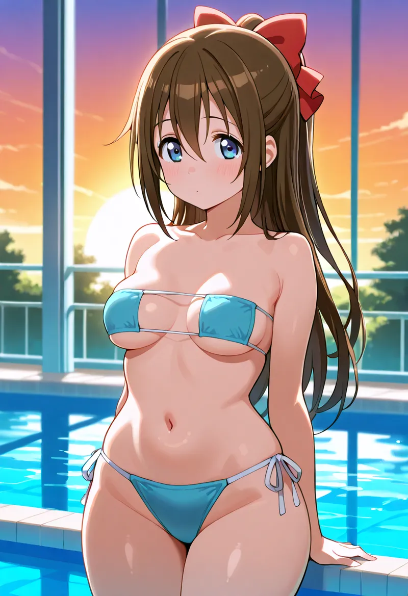 Nankoai Shizuku Osaka- Poolside Photoshoot Love Live Nijigasaki High School Idol Club - Image 43