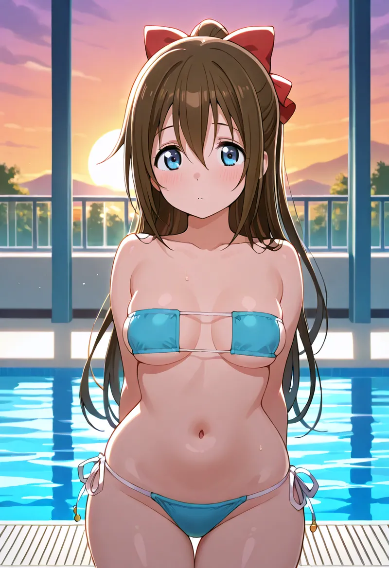 Nankoai Shizuku Osaka- Poolside Photoshoot Love Live Nijigasaki High School Idol Club - Image 49