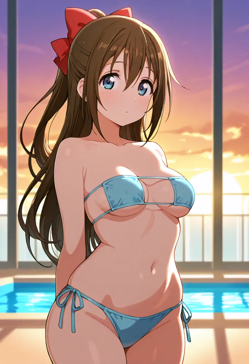 Nankoai Shizuku Osaka- Poolside Photoshoot Love Live Nijigasaki High School Idol Club - Image 5
