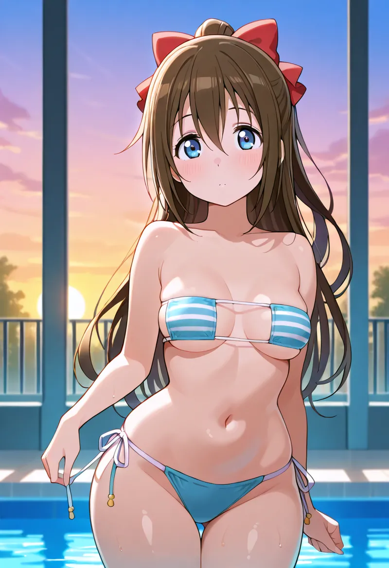 Nankoai Shizuku Osaka- Poolside Photoshoot Love Live Nijigasaki High School Idol Club - Image 50