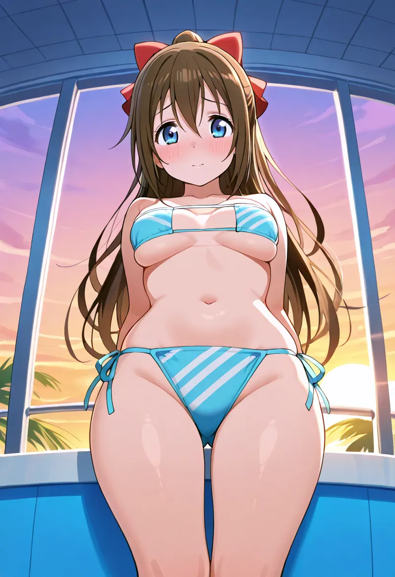 Nankoai Shizuku Osaka- Poolside Photoshoot Love Live Nijigasaki High School Idol Club - Image 57