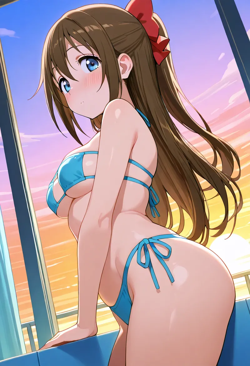 Nankoai Shizuku Osaka- Poolside Photoshoot Love Live Nijigasaki High School Idol Club - Image 61