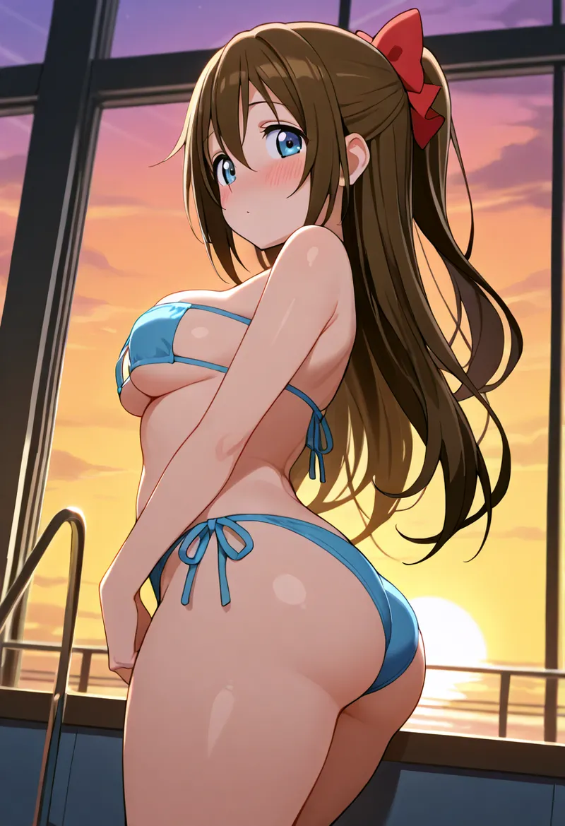 Nankoai Shizuku Osaka- Poolside Photoshoot Love Live Nijigasaki High School Idol Club - Image 64