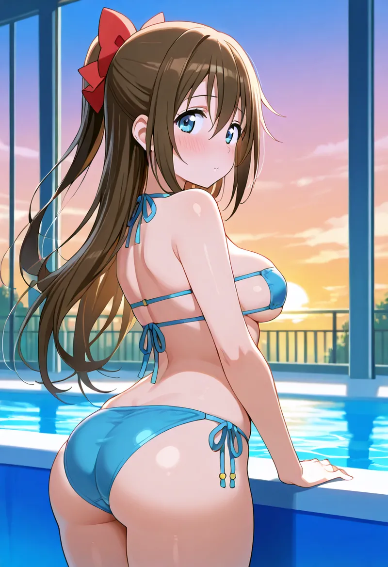 Nankoai Shizuku Osaka- Poolside Photoshoot Love Live Nijigasaki High School Idol Club - Image 74