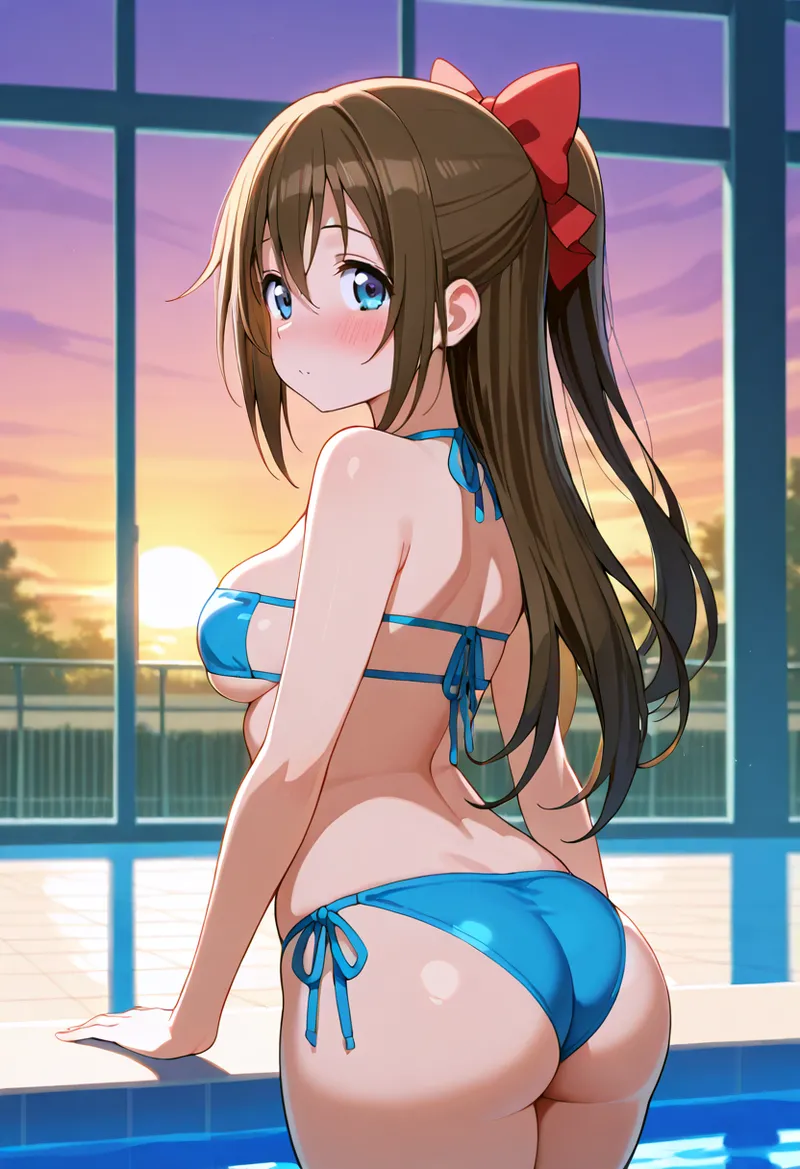 Nankoai Shizuku Osaka- Poolside Photoshoot Love Live Nijigasaki High School Idol Club - Image 75
