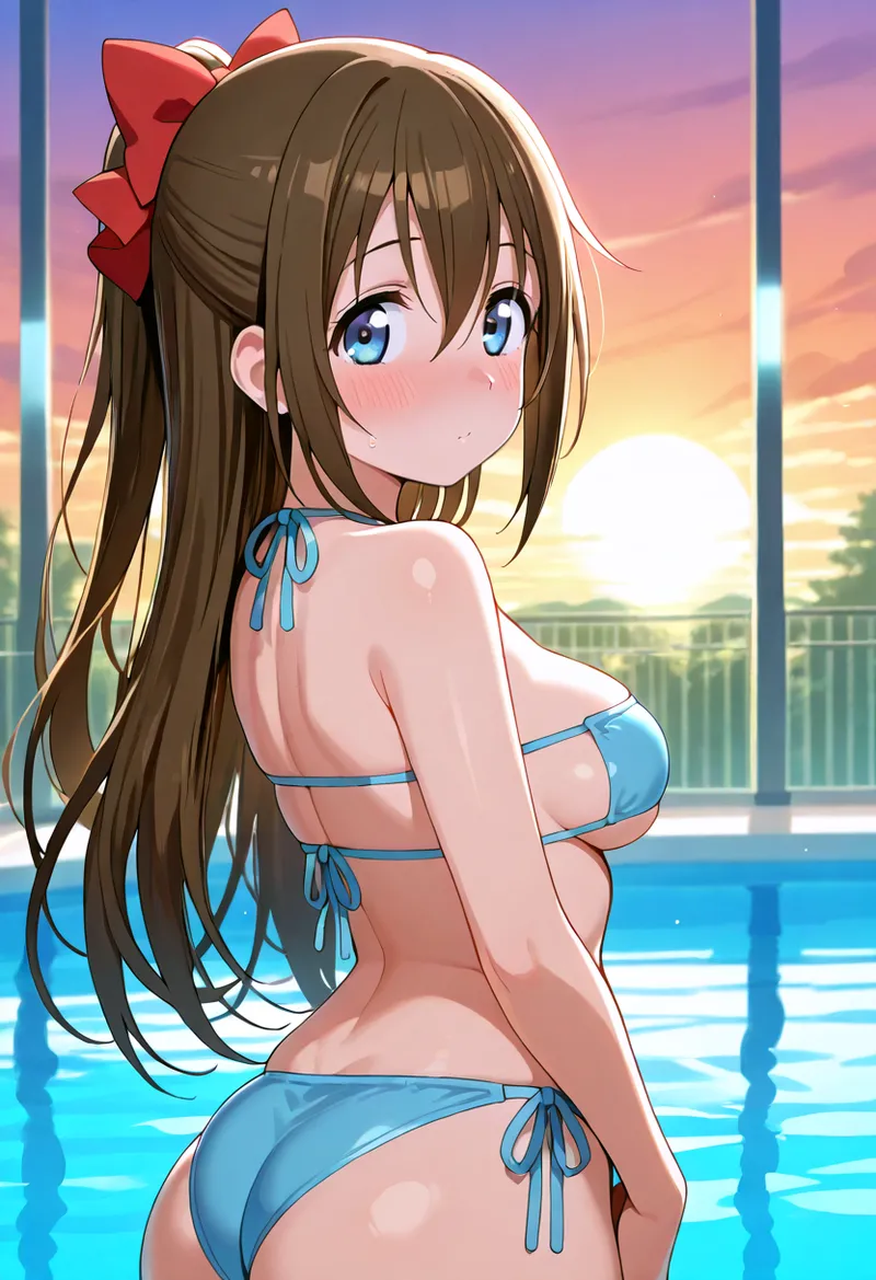 Nankoai Shizuku Osaka- Poolside Photoshoot Love Live Nijigasaki High School Idol Club - Image 79