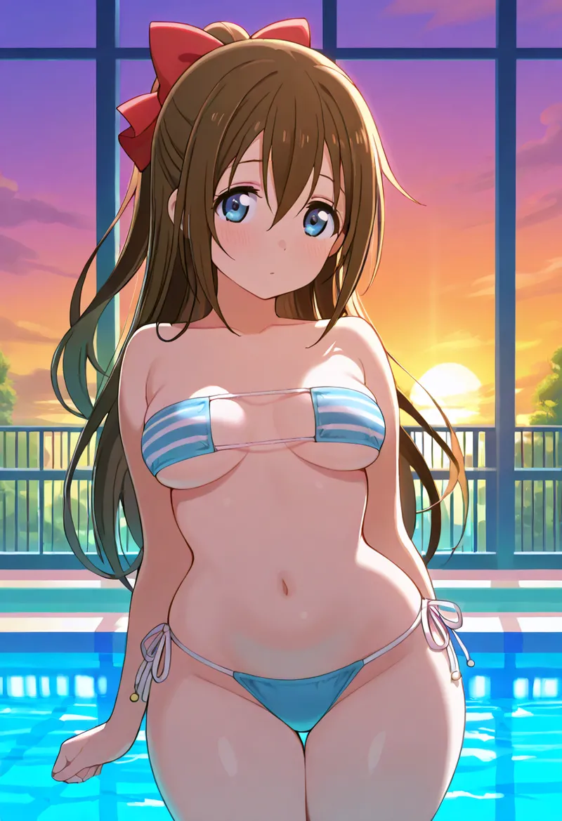 Nankoai Shizuku Osaka- Poolside Photoshoot Love Live Nijigasaki High School Idol Club - Image 8