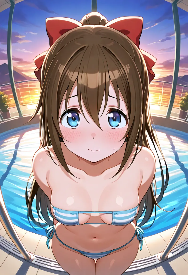 Nankoai Shizuku Osaka- Poolside Photoshoot Love Live Nijigasaki High School Idol Club - Image 83