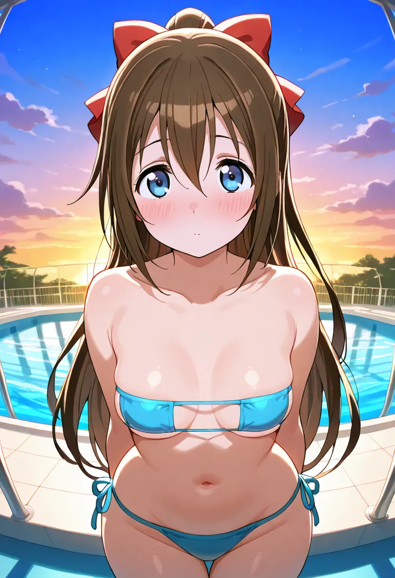 Nankoai Shizuku Osaka- Poolside Photoshoot Love Live Nijigasaki High School Idol Club - Image 85