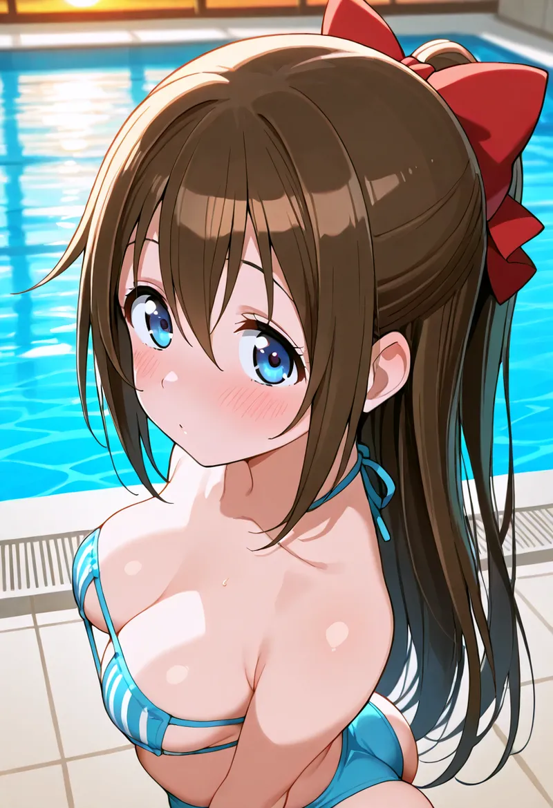 Nankoai Shizuku Osaka- Poolside Photoshoot Love Live Nijigasaki High School Idol Club - Image 87