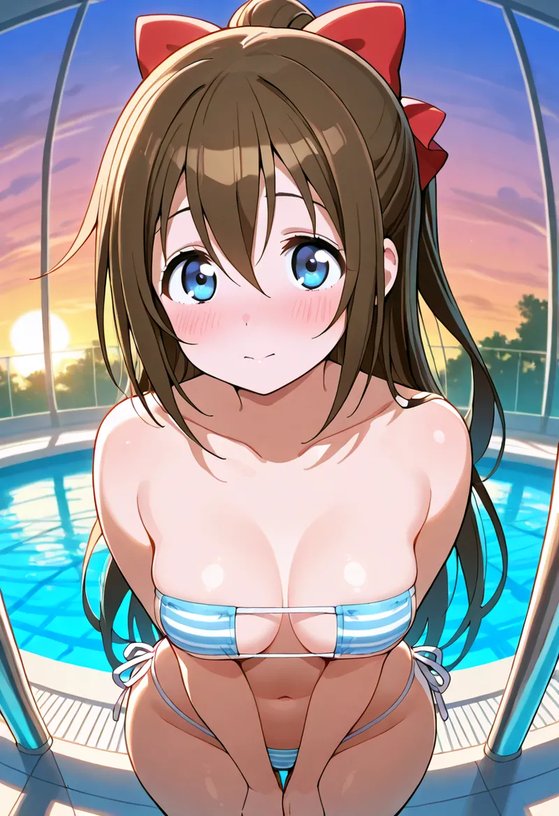 Nankoai Shizuku Osaka- Poolside Photoshoot Love Live Nijigasaki High School Idol Club - Image 89