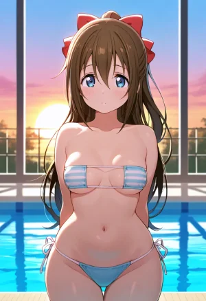 Nankoai Shizuku Osaka- Poolside Photoshoot Love Live Nijigasaki High School Idol Club - Page 11