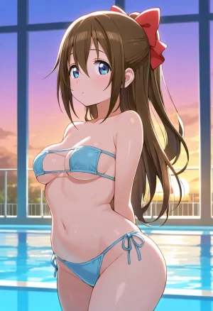 Nankoai Shizuku Osaka- Poolside Photoshoot Love Live Nijigasaki High School Idol Club - Page 12