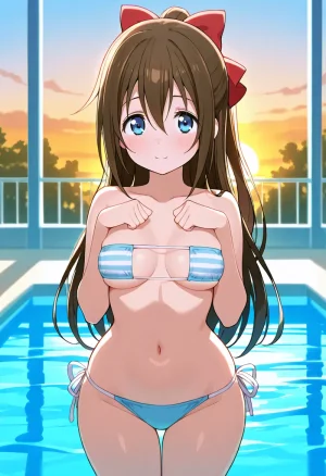 Nankoai Shizuku Osaka- Poolside Photoshoot Love Live Nijigasaki High School Idol Club - Page 13