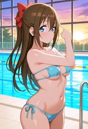 Nankoai Shizuku Osaka- Poolside Photoshoot Love Live Nijigasaki High School Idol Club - Page 16