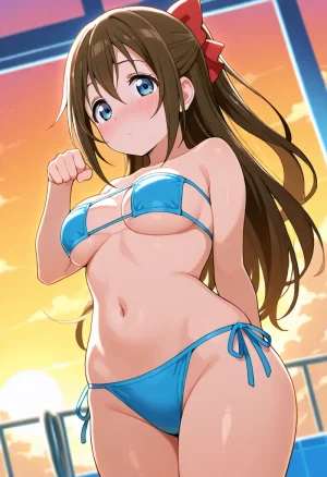 Nankoai Shizuku Osaka- Poolside Photoshoot Love Live Nijigasaki High School Idol Club - Page 19