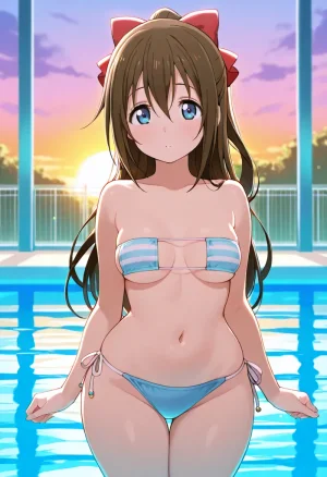 Nankoai Shizuku Osaka- Poolside Photoshoot Love Live Nijigasaki High School Idol Club - Page 2