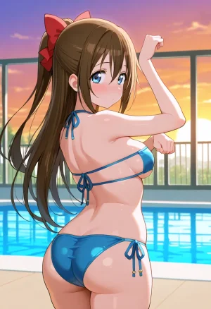 Nankoai Shizuku Osaka- Poolside Photoshoot Love Live Nijigasaki High School Idol Club - Page 27