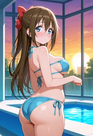 Nankoai Shizuku Osaka- Poolside Photoshoot Love Live Nijigasaki High School Idol Club - Page 28