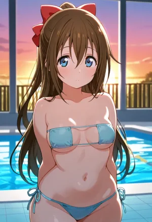 Nankoai Shizuku Osaka- Poolside Photoshoot Love Live Nijigasaki High School Idol Club - Page 29