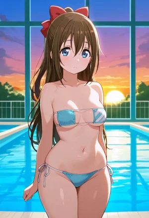 Nankoai Shizuku Osaka- Poolside Photoshoot Love Live Nijigasaki High School Idol Club - Page 3