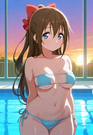 Nankoai Shizuku Osaka- Poolside Photoshoot Love Live Nijigasaki High School Idol Club - Page 33