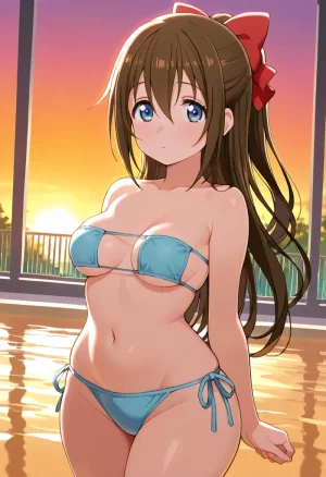 Nankoai Shizuku Osaka- Poolside Photoshoot Love Live Nijigasaki High School Idol Club - Page 34