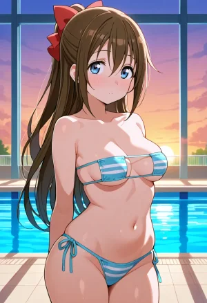 Nankoai Shizuku Osaka- Poolside Photoshoot Love Live Nijigasaki High School Idol Club - Page 44