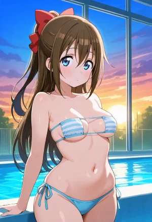 Nankoai Shizuku Osaka- Poolside Photoshoot Love Live Nijigasaki High School Idol Club - Page 47