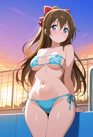 Nankoai Shizuku Osaka- Poolside Photoshoot Love Live Nijigasaki High School Idol Club - Page 51