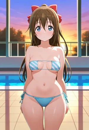 Nankoai Shizuku Osaka- Poolside Photoshoot Love Live Nijigasaki High School Idol Club - Page 6