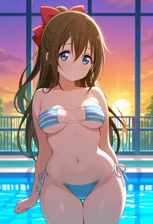 Nankoai Shizuku Osaka- Poolside Photoshoot Love Live Nijigasaki High School Idol Club - Page 8