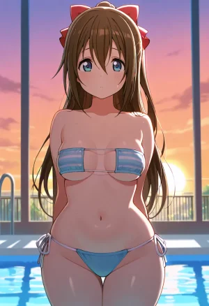 Nankoai Shizuku Osaka- Poolside Photoshoot Love Live Nijigasaki High School Idol Club - Page 9