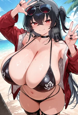 Nankoai Taihou-大鳳Azur Lane-req-Enraptured Companion-beach-BBC- Patreon - Page 5