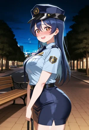 Nankoai Umi Sonoda -園田海未-police.woman-toilet-gb- Patreon - Page 12