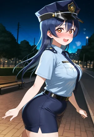 Nankoai Umi Sonoda -園田海未-police.woman-toilet-gb- Patreon - Page 9