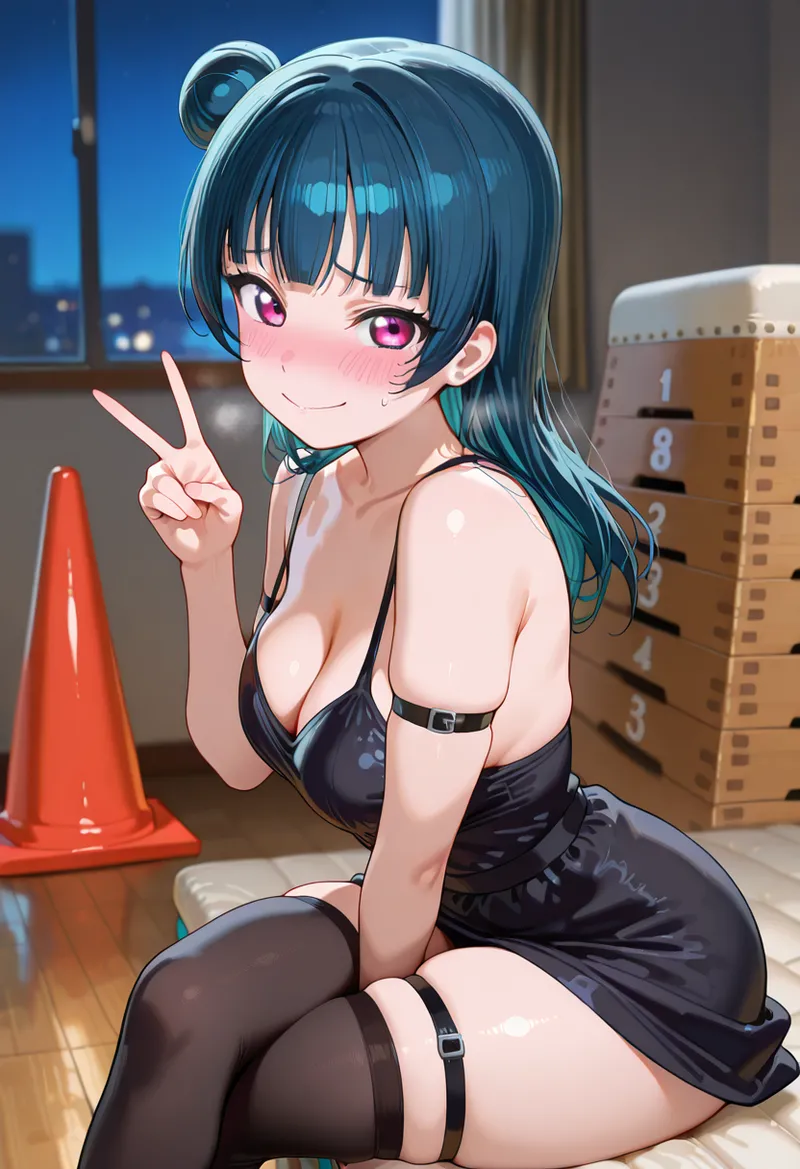 Nankoai Yoshiko Tsushima - Night Livestream Love Live Sunshine - Image 37
