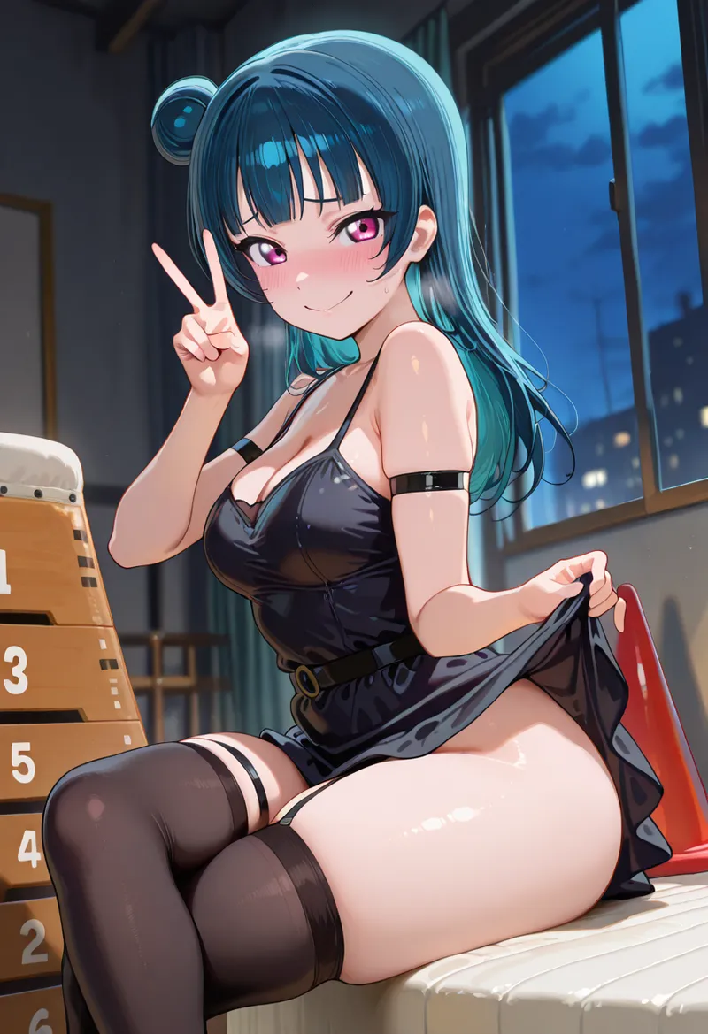 Nankoai Yoshiko Tsushima - Night Livestream Love Live Sunshine - Image 38