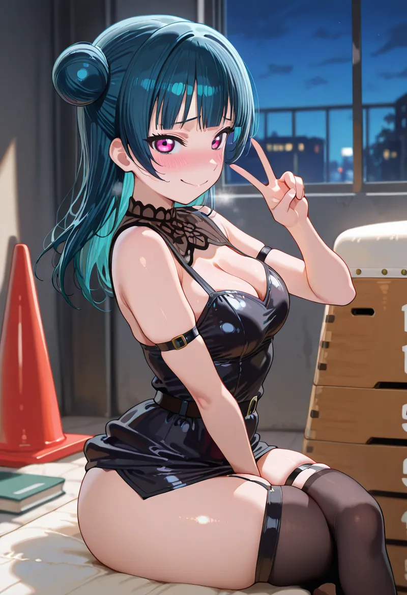Nankoai Yoshiko Tsushima - Night Livestream Love Live Sunshine - Image 40